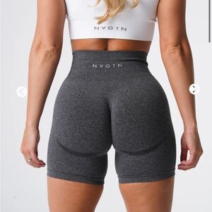 Black Speckled Contour Seamless Shorts